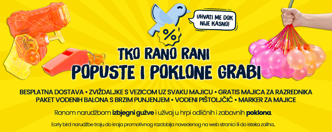 Što prije naručiš majice za maturante sa svojim natpisima to povoljnije prođeš